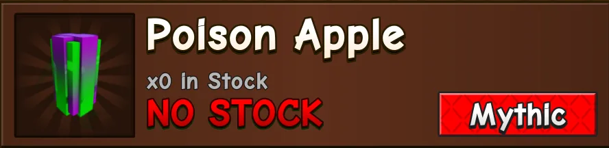 x1 Poison Apple Mythic Seed — Account account