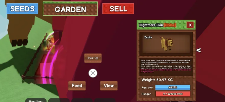 Huge Lion 60 - 62 Kg (Venom/Nightmare Mut) CHEAPEST AND INSTANT DELIVERY — Account account