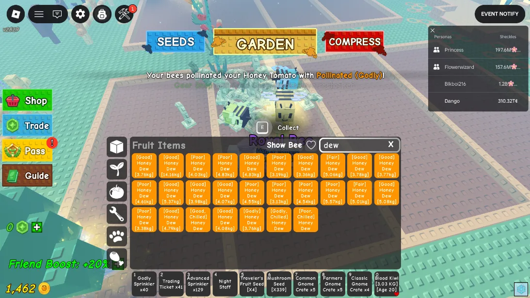 20,000 HONEY COINS Bizzy bee event — Account account