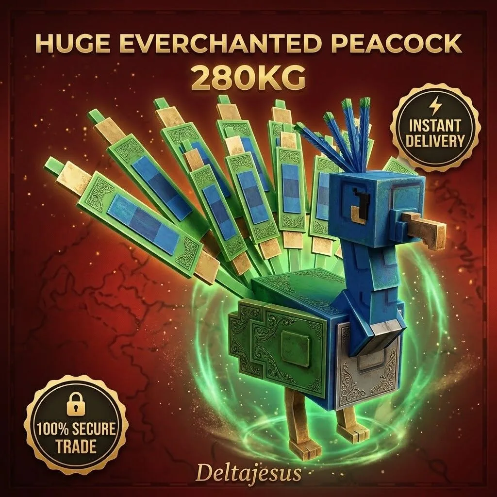 Grow a Garden - Huge Everchanted Peacock 280kg