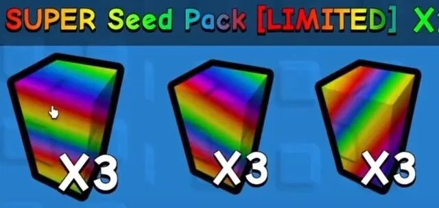 SUPER SEED PACK 9X SUPER SEED / UNOBTAINABLE SEEDS