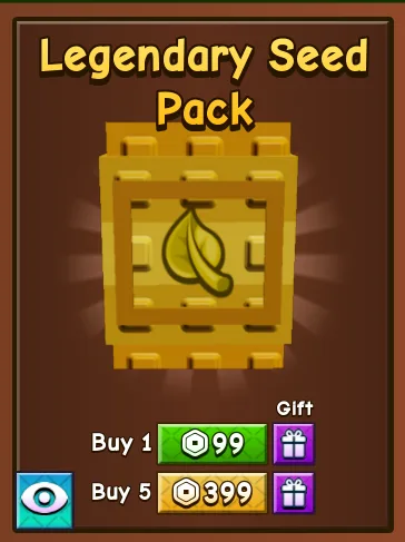 x5 Legendary Seed Pack