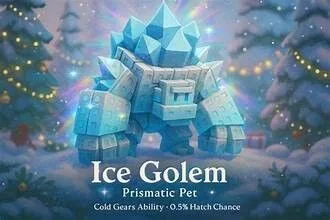 READY HUGE 60/61 KG ICE GOLEM Grow A Garden
