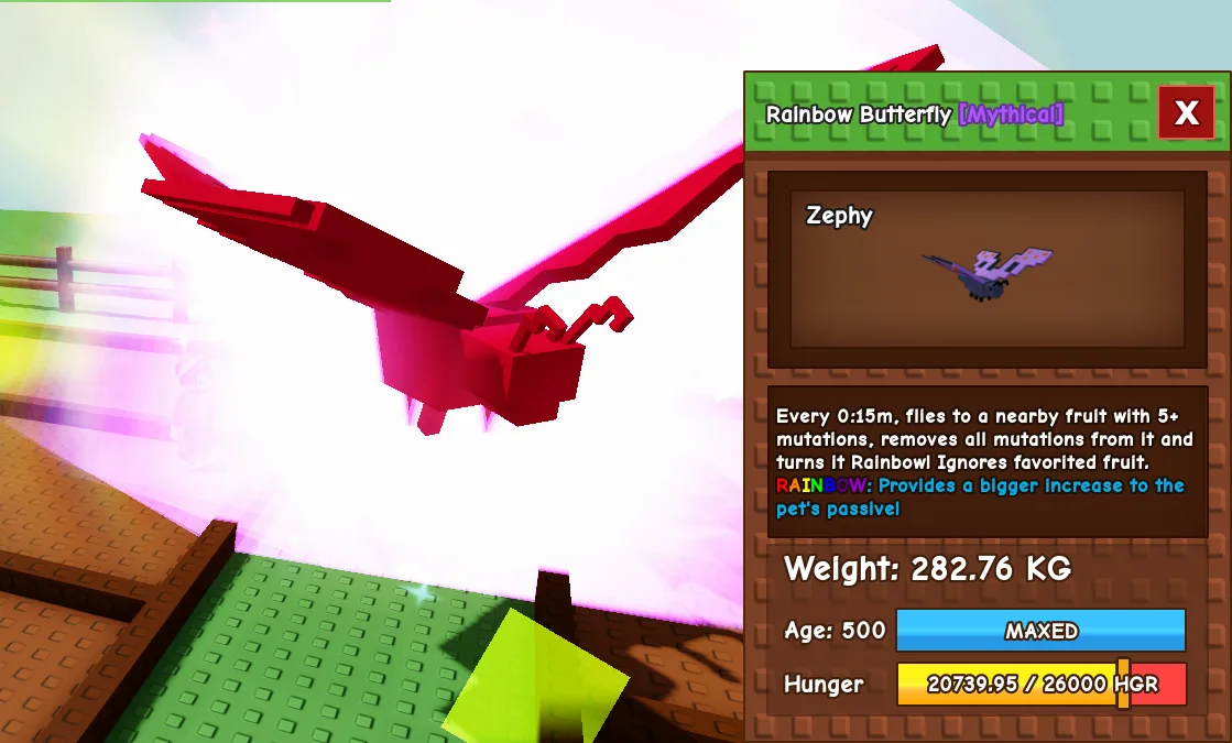 282.76kg Rainbow Butterfly
