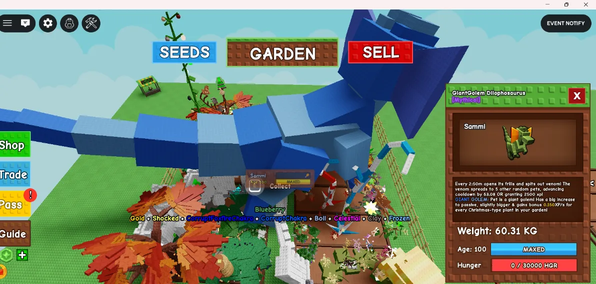 60kg+ GIANTGOLEM DILOPHOSAURUS super handsome and rare mutation