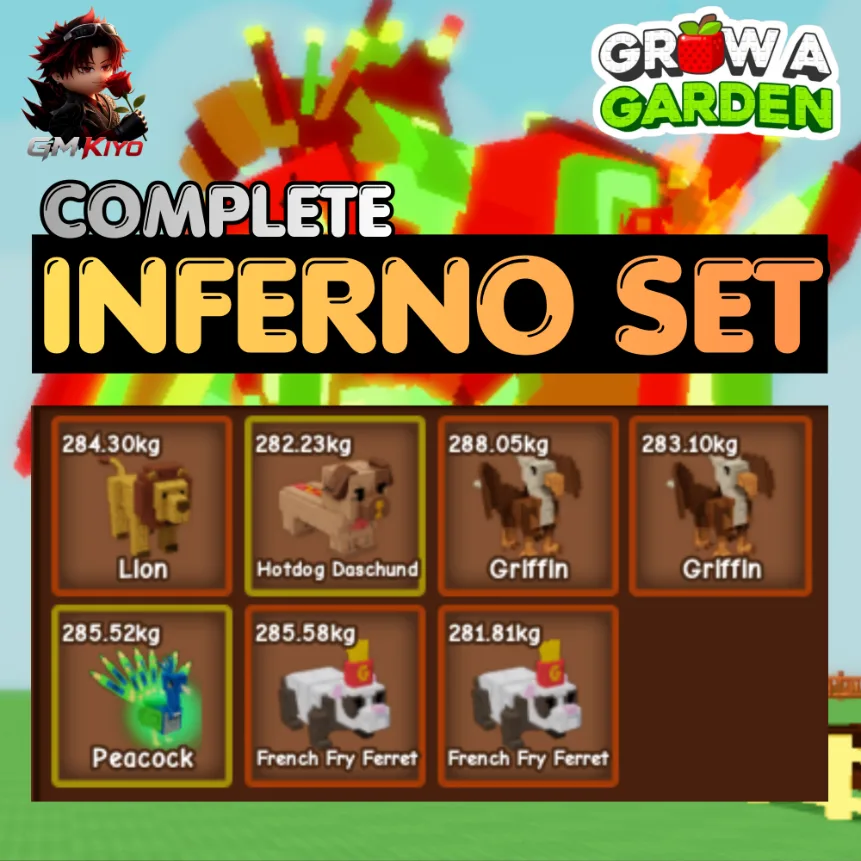 INFERNO Leveling Set Bundle 8 7X Inferno Pets Age 500 INSTANT DELIVERY