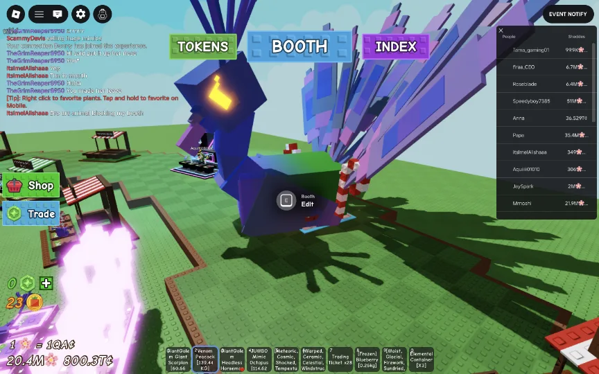 530 RARE INFERNO MUTATION! PEACOCK IS HUGE! BIGGEST PEACOCK / COLOSSAL — Account account