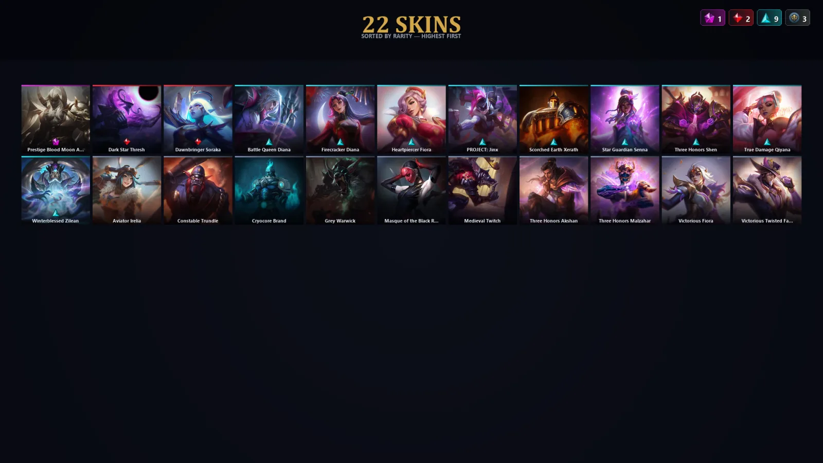 [LoL] | TR | Level 30 | Challenger | 132 Champions | 22 Skins | 20,226 BE