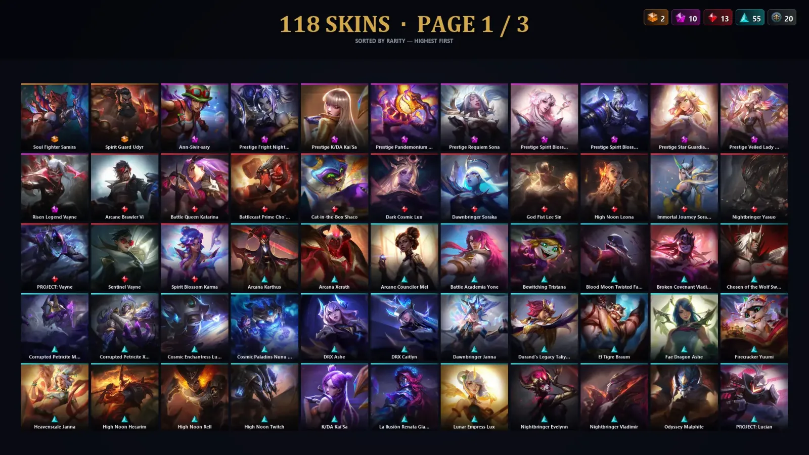 [LoL] | TR | Level 132 | Diamond IV | 144 Champions | 118 Skins — El Tigre Braum