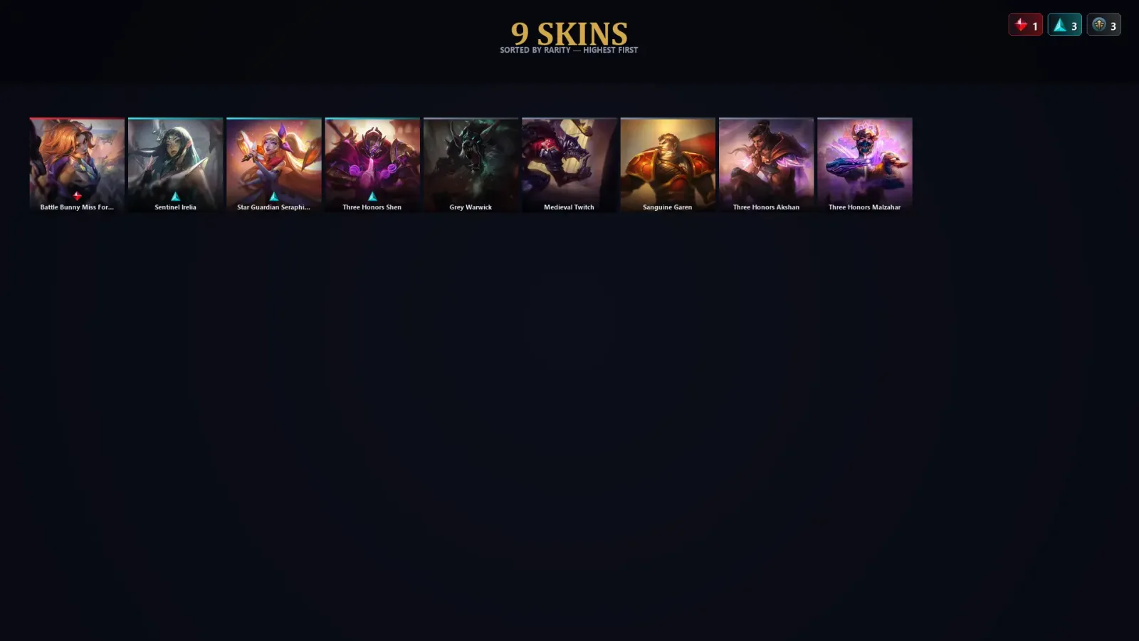 [LoL] | TR | Level 30 | Master | 56 Champions | 9 Skins | 10,770 BE — LoL account
