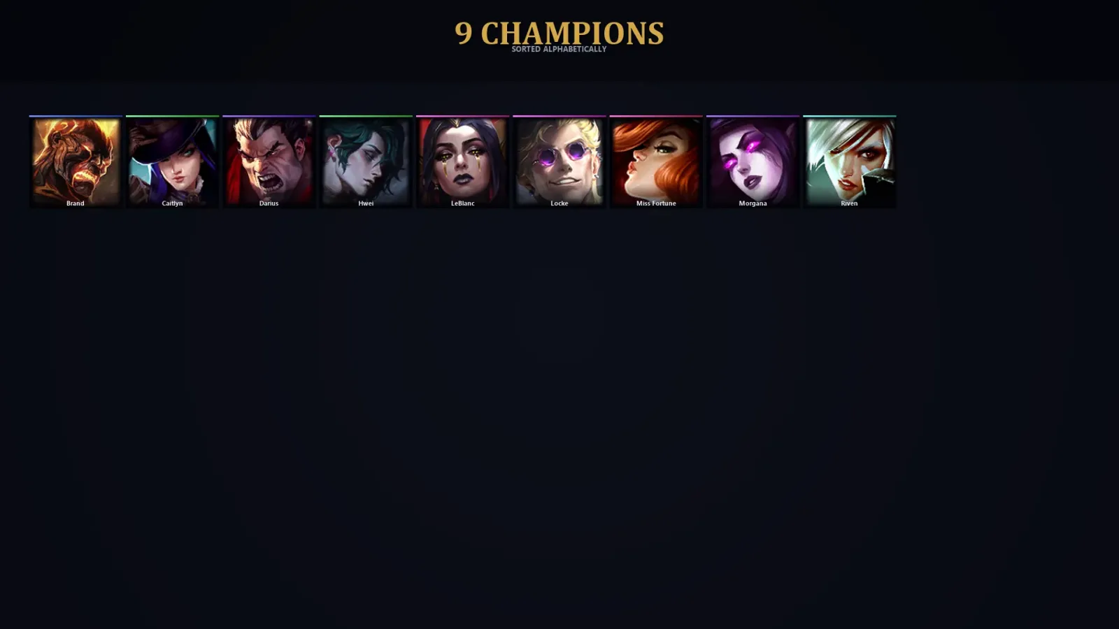 [LoL] | TR | Level 30 | 9 Champions | 36,170 BE