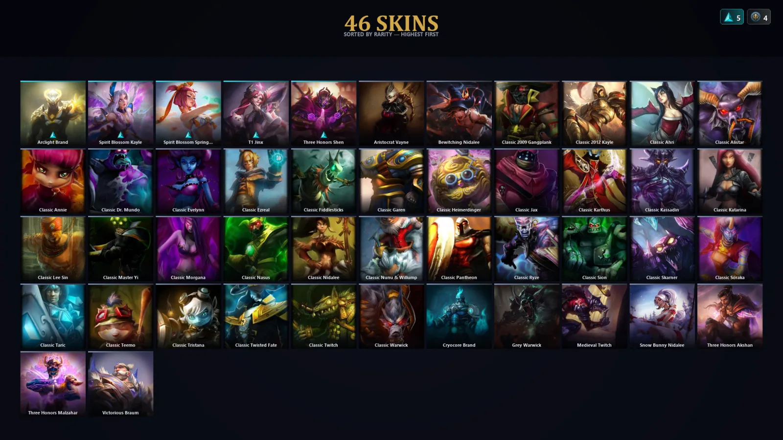 [LoL] | TR | Level 39 | Gold I | 55 Champions | 14 Skins