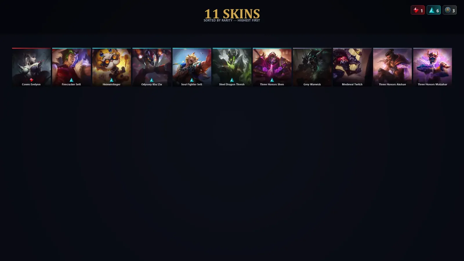 [LoL] | EUW | Level 32 | Gold III | 54 Champions | 11 Skins | 18,759 BE