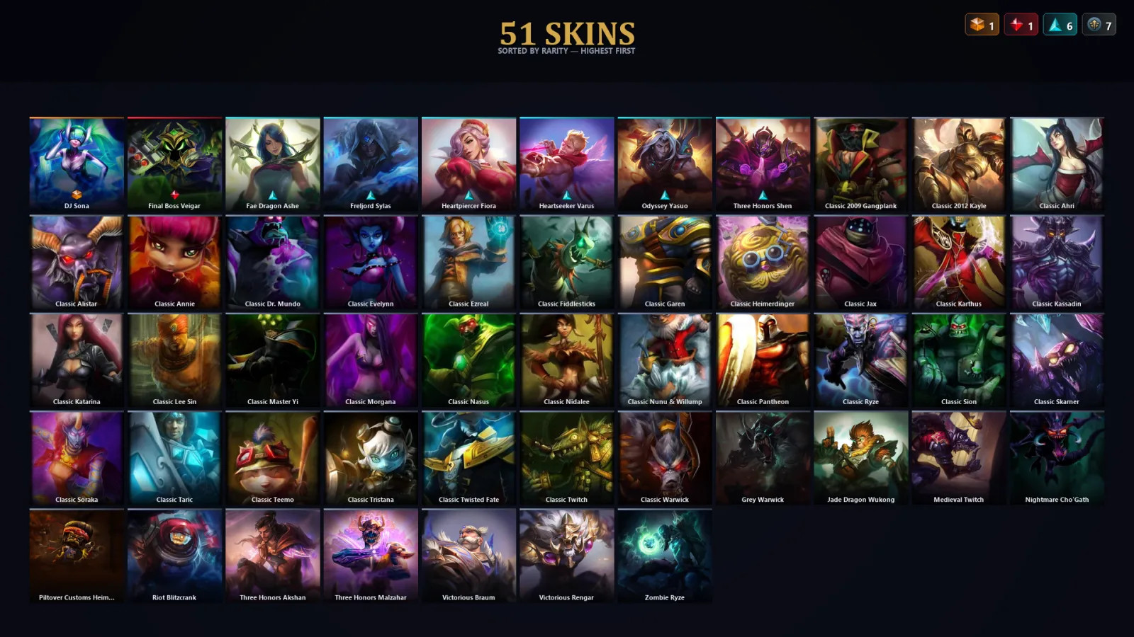 [LoL] | EUW | Level 91 | Diamond II | 90 Champions | 19 Skins