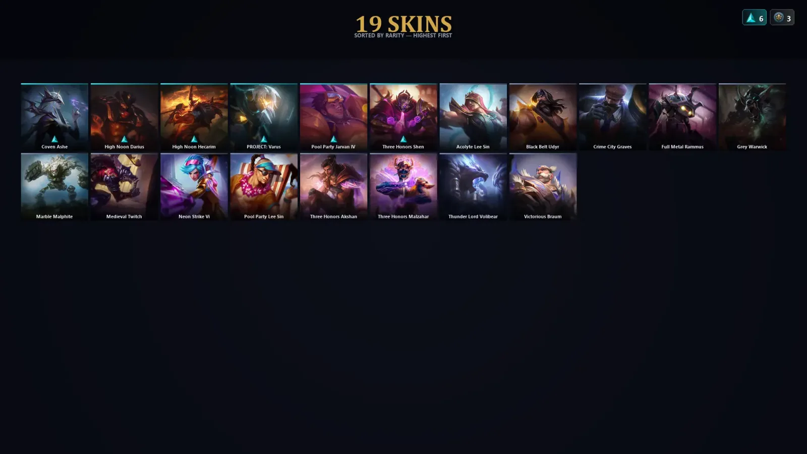 [LoL] | TR | Level 30 | Master | 108 Champions | 19 Skins — LoL account