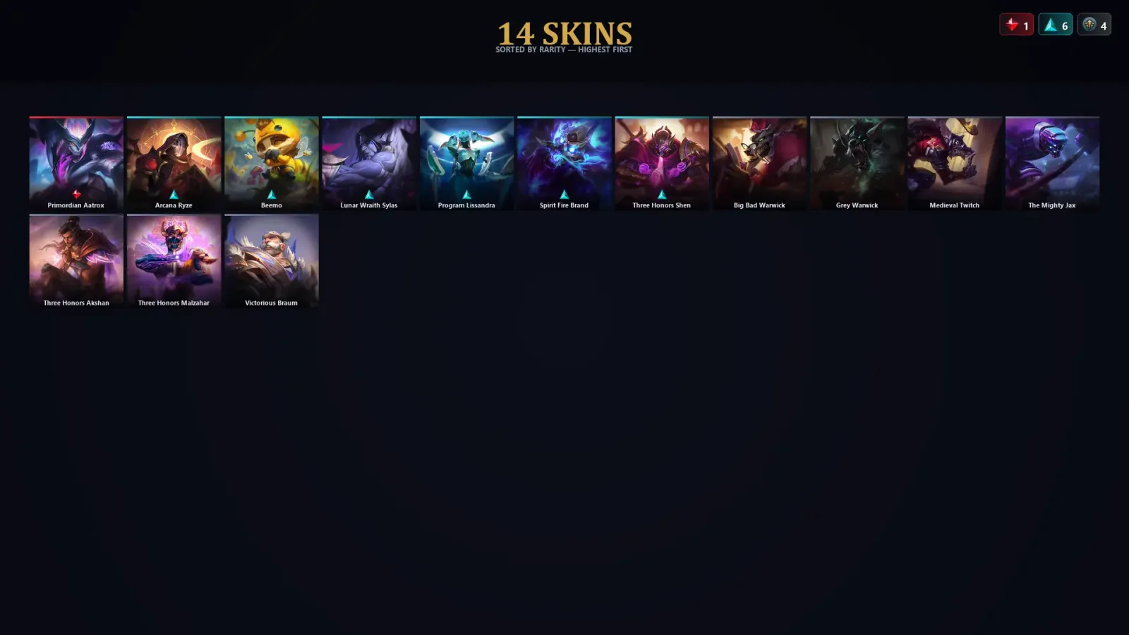 [LoL] | EUW | Level 50 | Emerald II | 75 Champions | 14 Skins | 27,826 BE