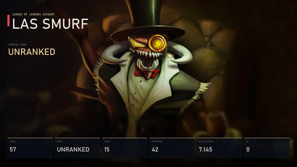 LAS | Gentleman Cho'Gath | Dark Cosmic Lux | Bewitching Miss Fortune | Worlds 2021 Jarvan IV | Unranked | 15 Skin | 42 Champion — main preview