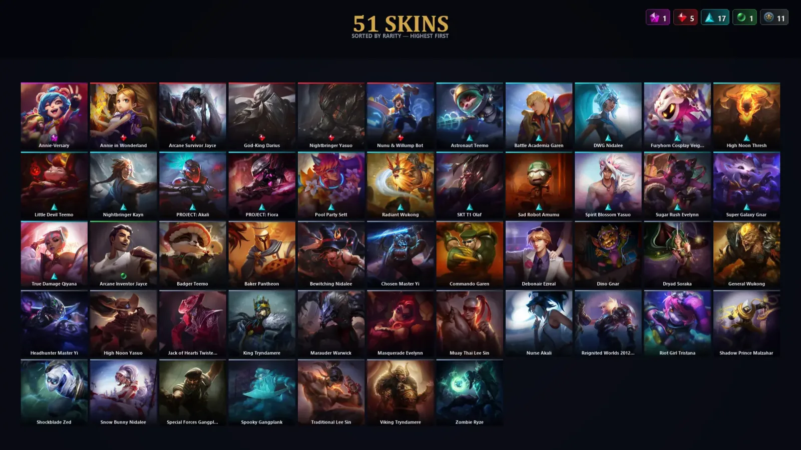 [LoL] | TR | Level 113 | Silver IV | 119 Champions | 51 Skins — LoL account