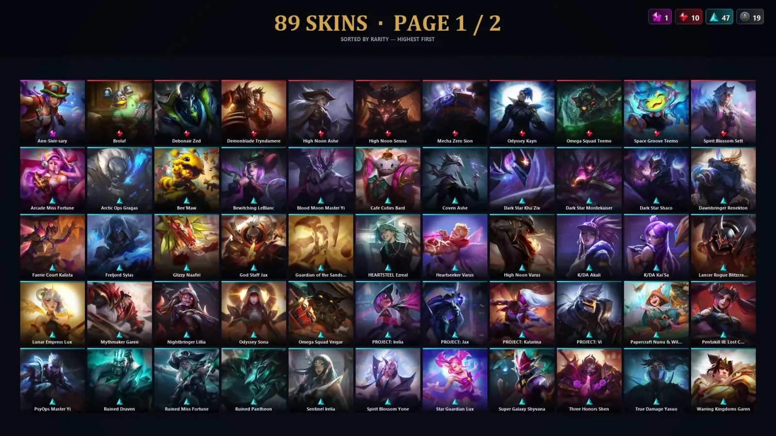 [LoL] | TR | Level 204 | Emerald I | 130 Champions | 89 Skins | 81,586 BE