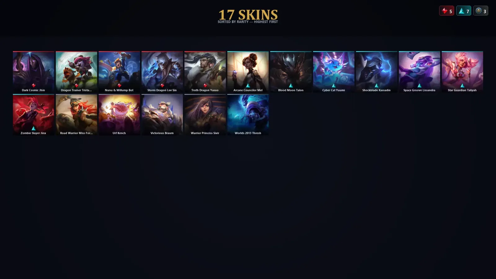 [LoL] | TR | Level 57 | Emerald IV | 156 Champions | 17 Skins — LoL account