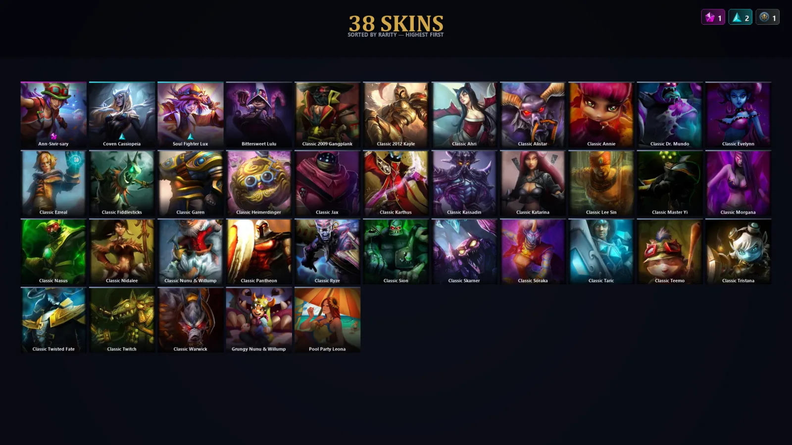 [LoL] | EUW | Level 37 | Iron IV | 27 Champions | 6 Skins | 11,575 BE