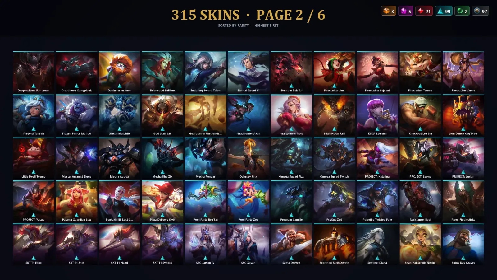 [LoL] | TR | Level 327 | Diamond II | 172 Champions | 315 Skins | 122,461 BE — LoL account