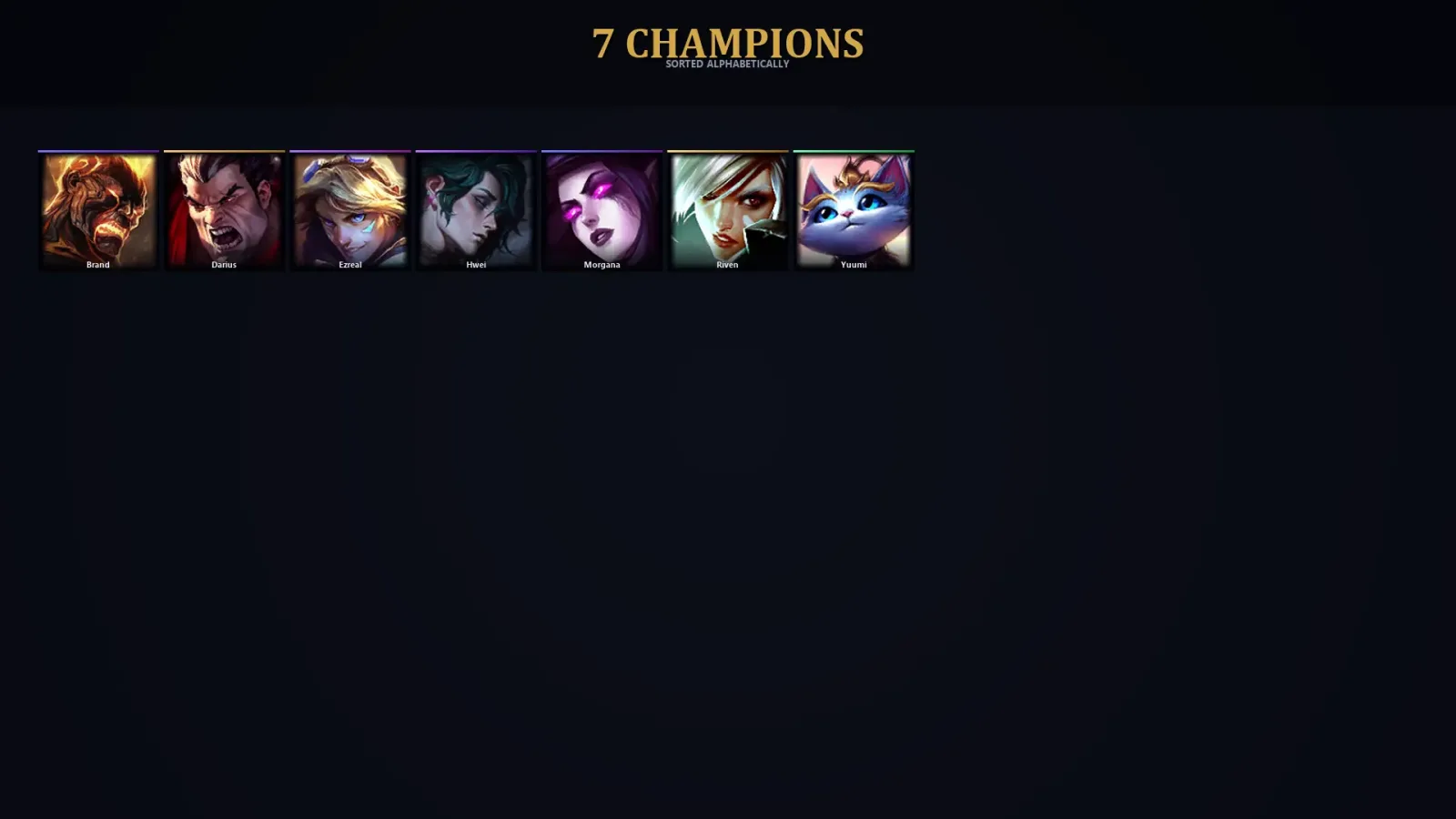 [LoL] | EUW | Level 31 | 7 Champions | 24,815 BE