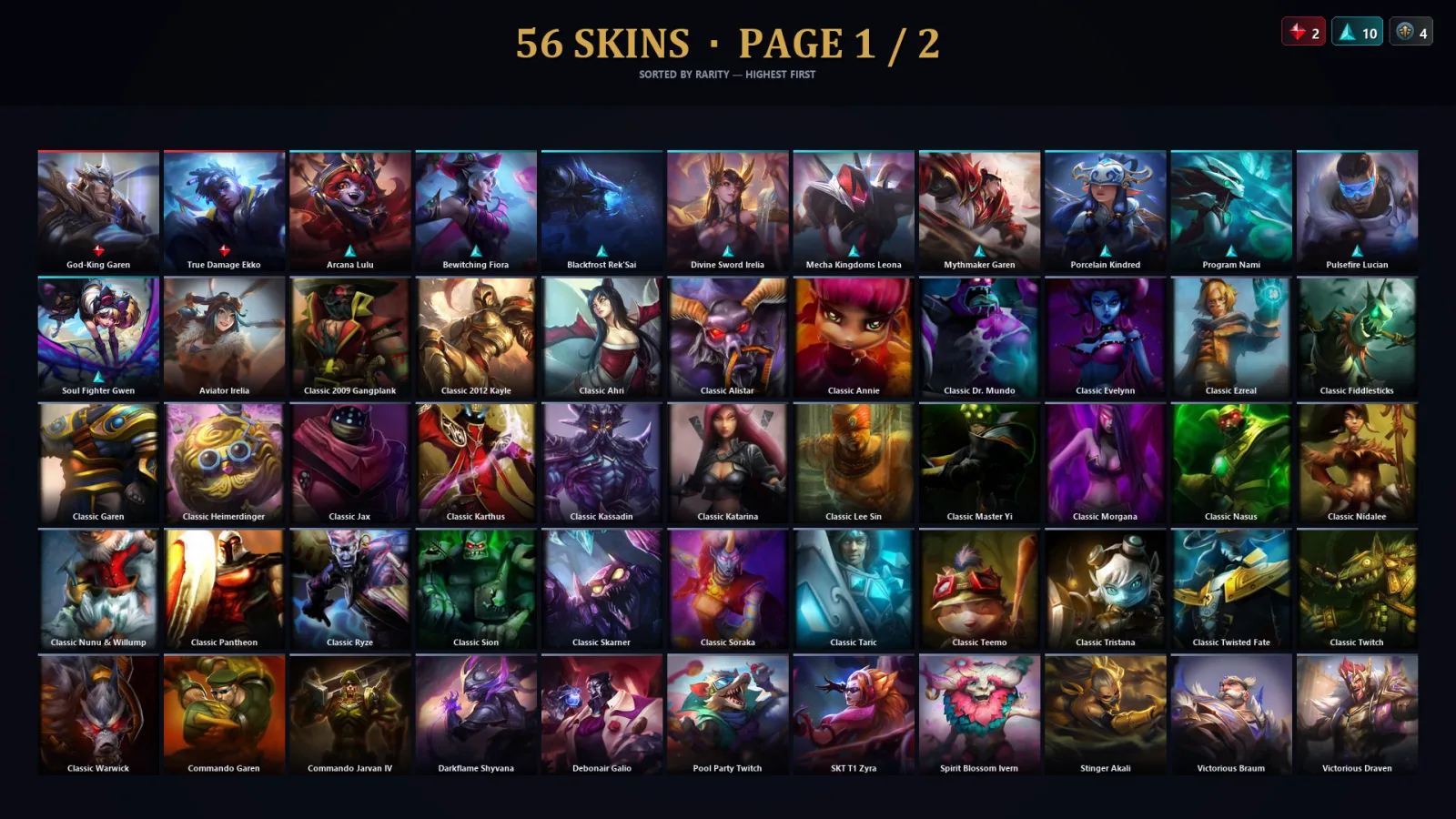 [LoL] | EUW | Level 30 | Master | 173 Champions | 24 Skins | 57,847 BE