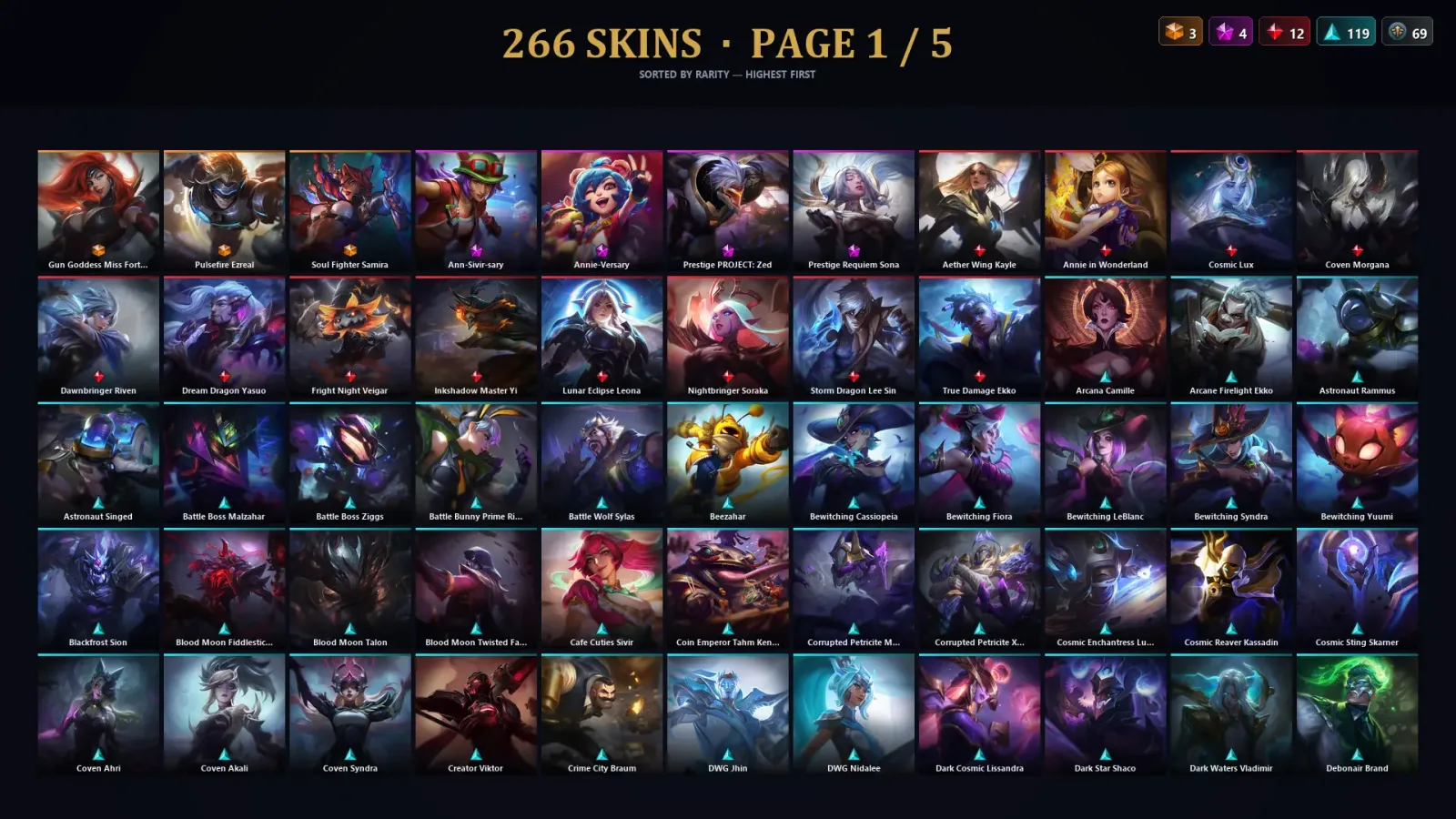 [LoL] | EUW | Level 414 | 172 Champions | 266 Skins | 32,445 BE — LoL account