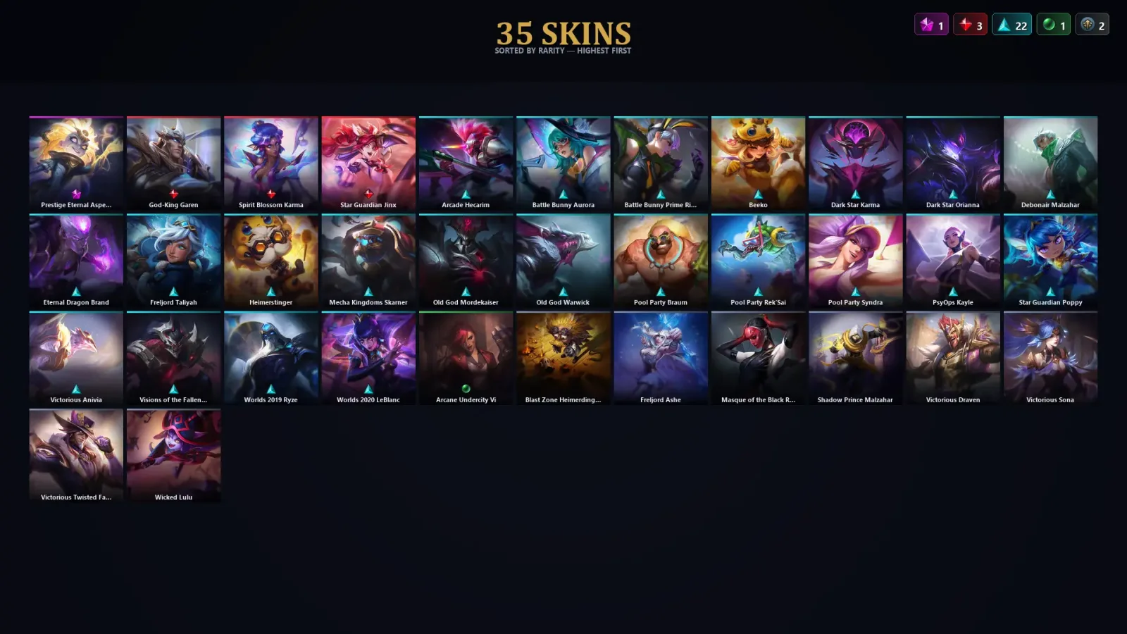 [LoL] | TR | Level 111 | Platinum IV | 144 Champions | 35 Skins | 50,593 BE — LoL account