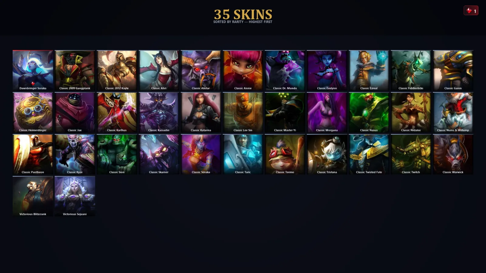 [LoL] | EUW | Level 43 | 36 Champions | 3 Skins