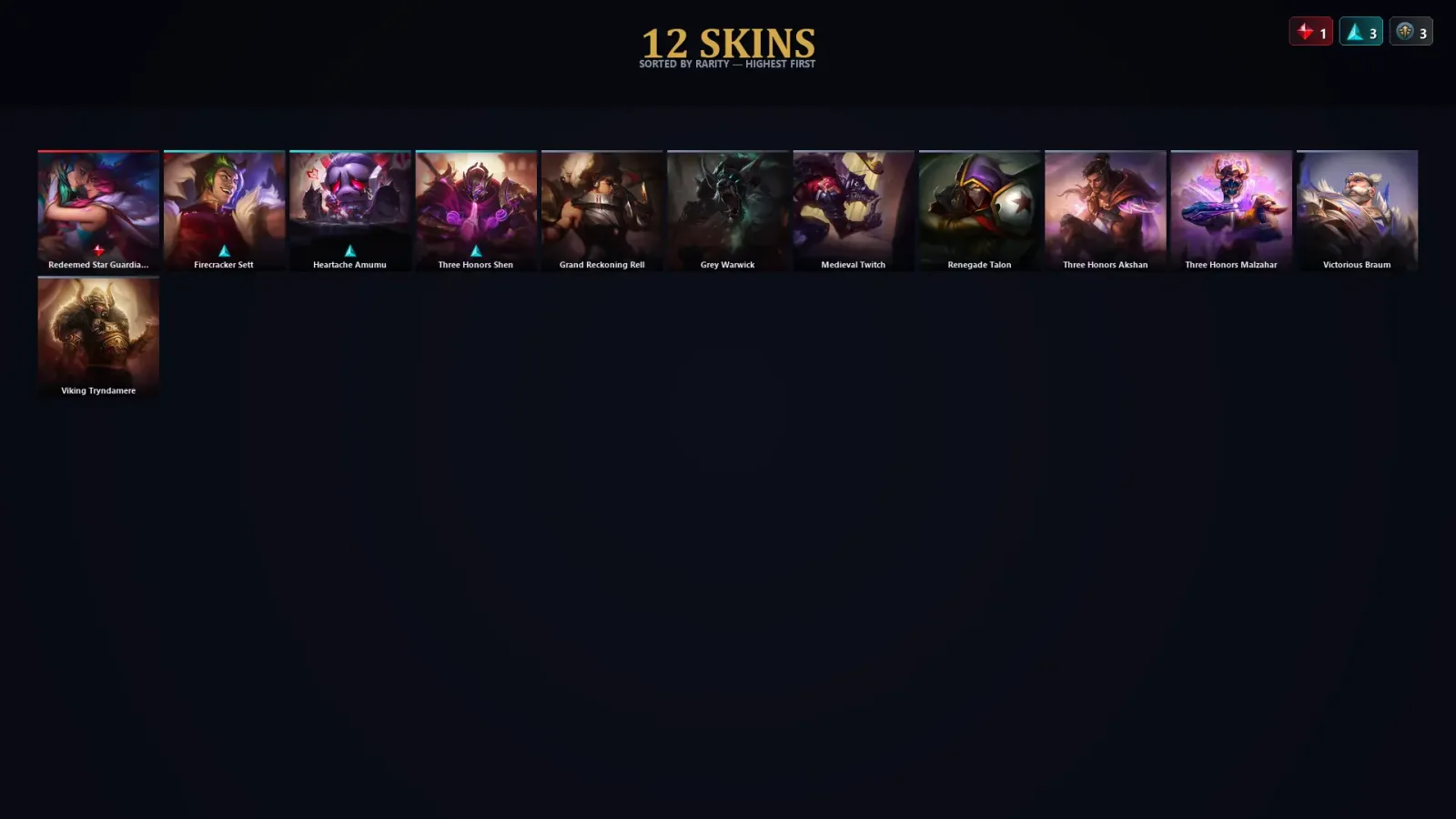 [LoL] | TR | Level 44 | Emerald IV | 81 Champions | 12 Skins