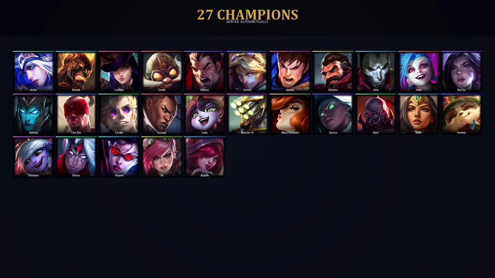 [LoL] | TR | Level 32 | Bronze II | 27 Champions