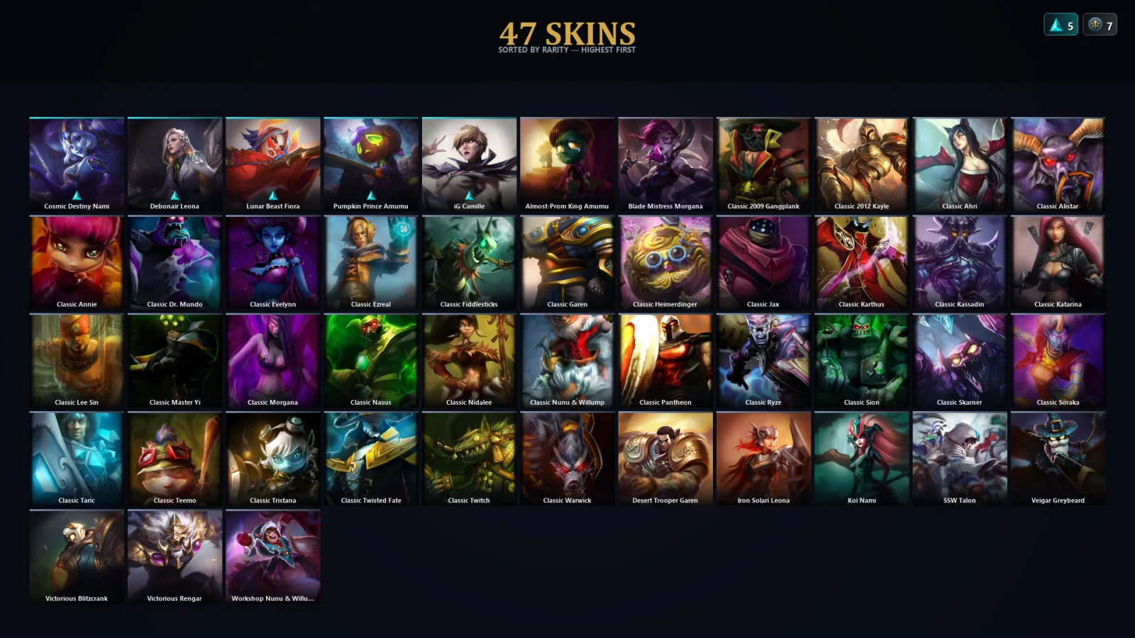 [LoL] | EUW | Level 58 | Emerald III | 57 Champions | 15 Skins