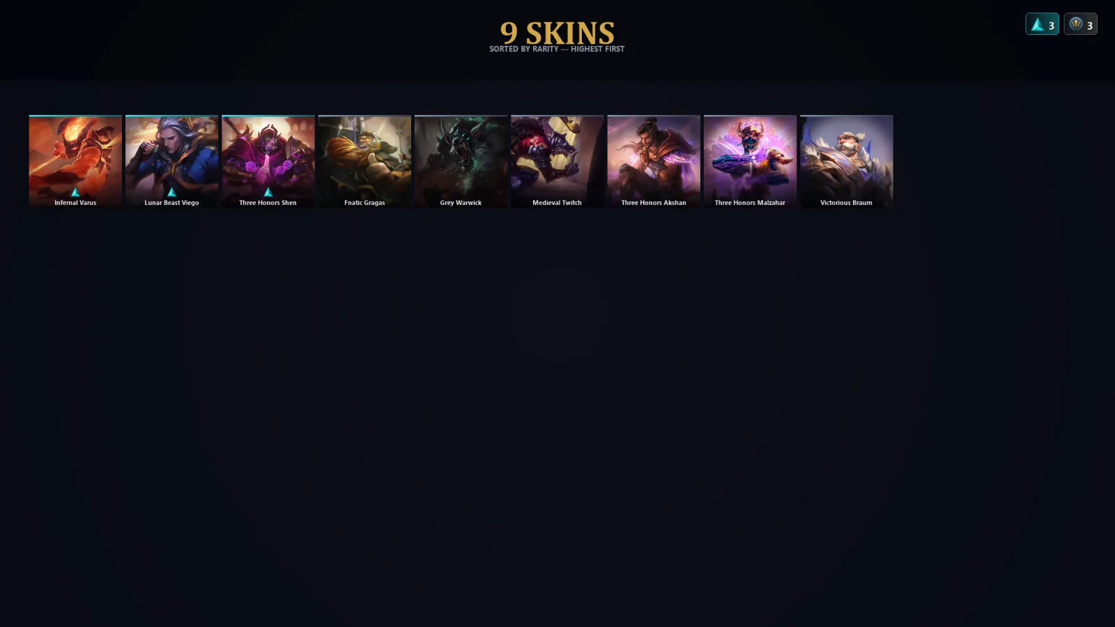 [LoL] | TR | Level 36 | Platinum I | 57 Champions | 9 Skins | 57,309 BE