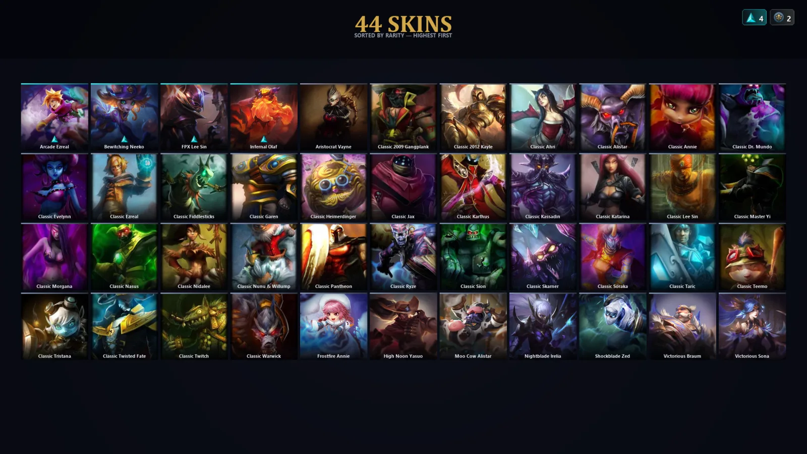 [LoL] | TR | Level 49 | Emerald I | 50 Champions | 12 Skins