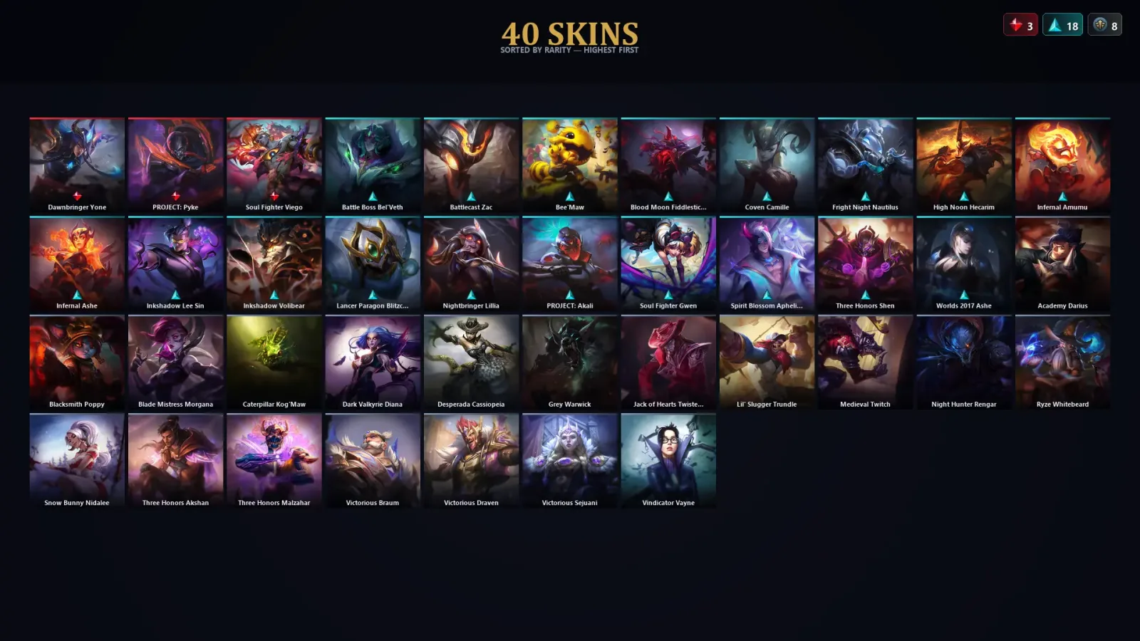[LoL] | EUW | Level 30 | Master | 121 Champions | 40 Skins | 68,894 BE with Shyvana