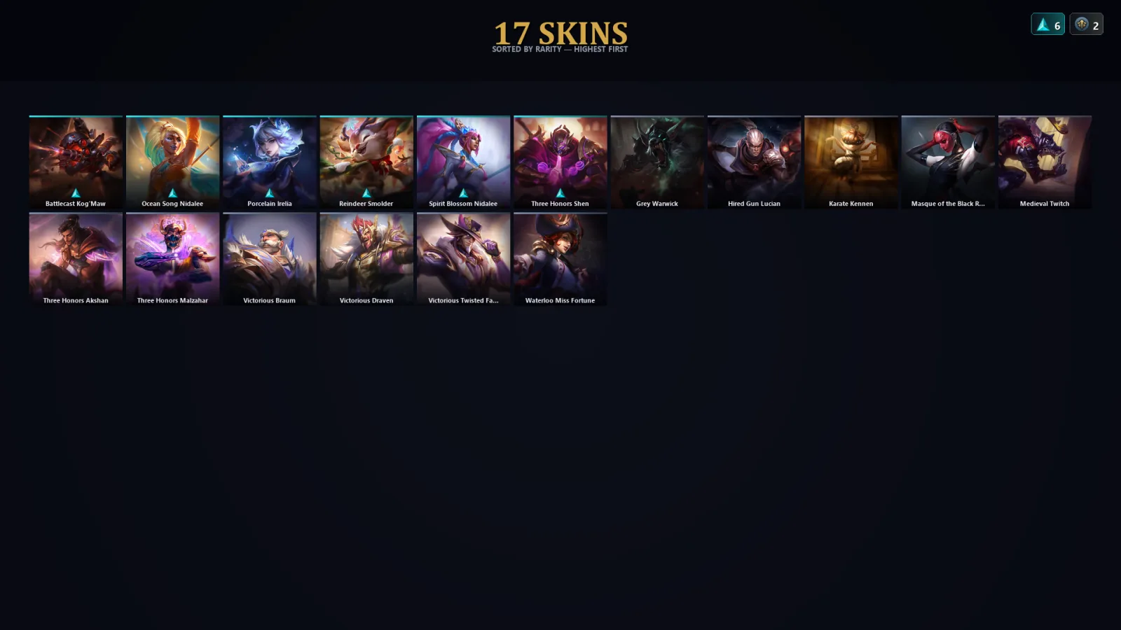 [LoL] | TR | Level 99 | Diamond I | 81 Champions | 17 Skins | 47,110 BE