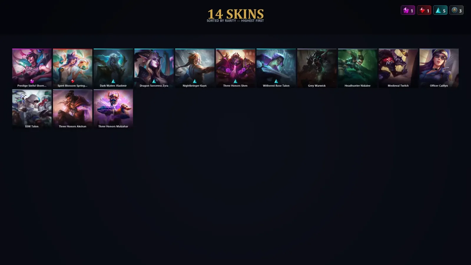 [LoL] | TR | Level 46 | Diamond II | 75 Champions | 14 Skins
