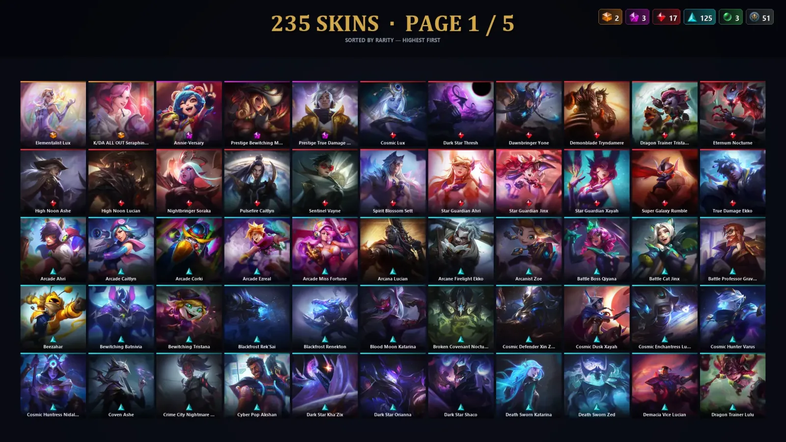 [LoL] | EUW | Level 328 | 169 Champions | 235 Skins | 25,827 BE — LoL account
