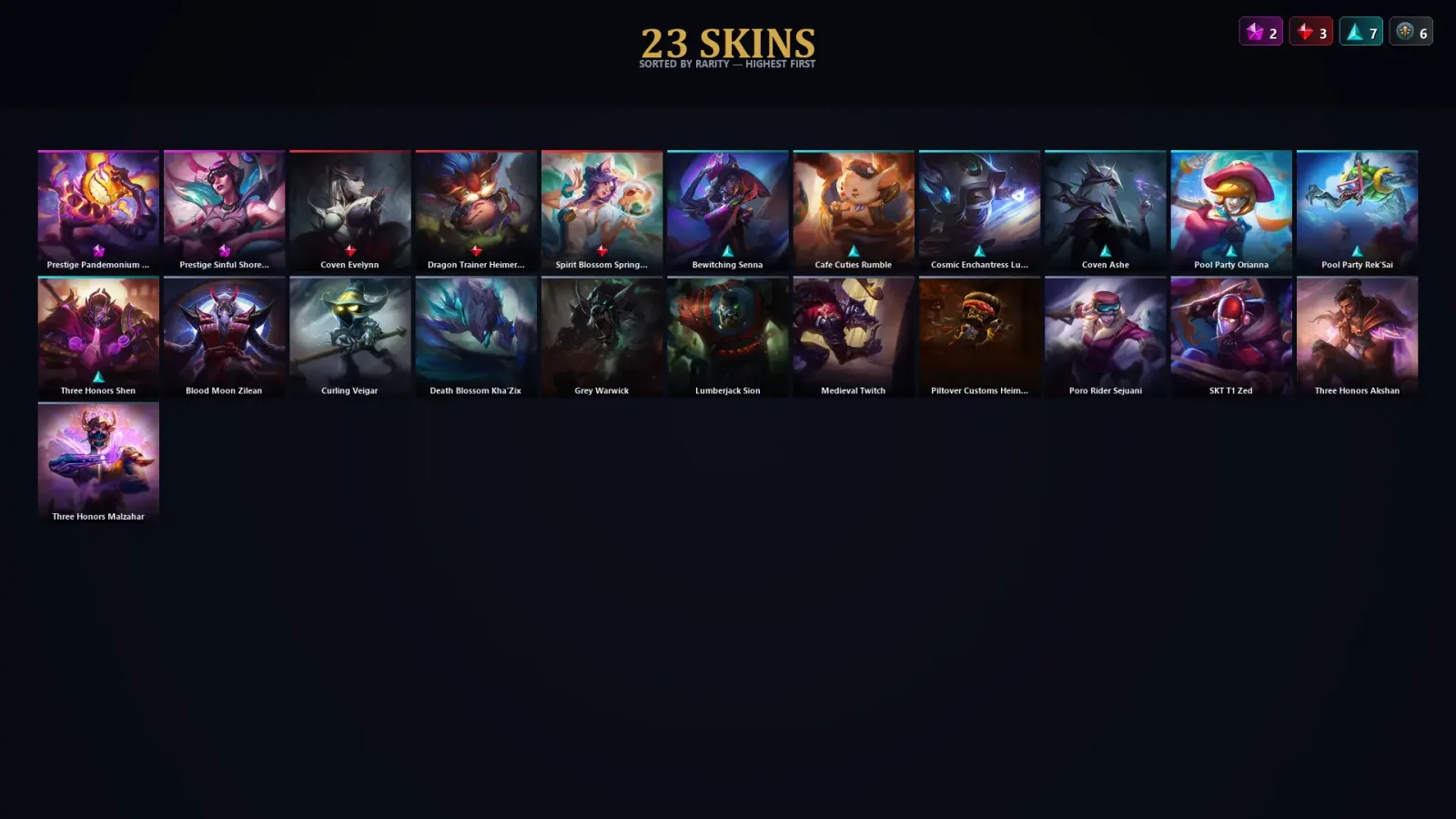 [LoL] | TR | Level 92 | Emerald III | 124 Champions | 23 Skins