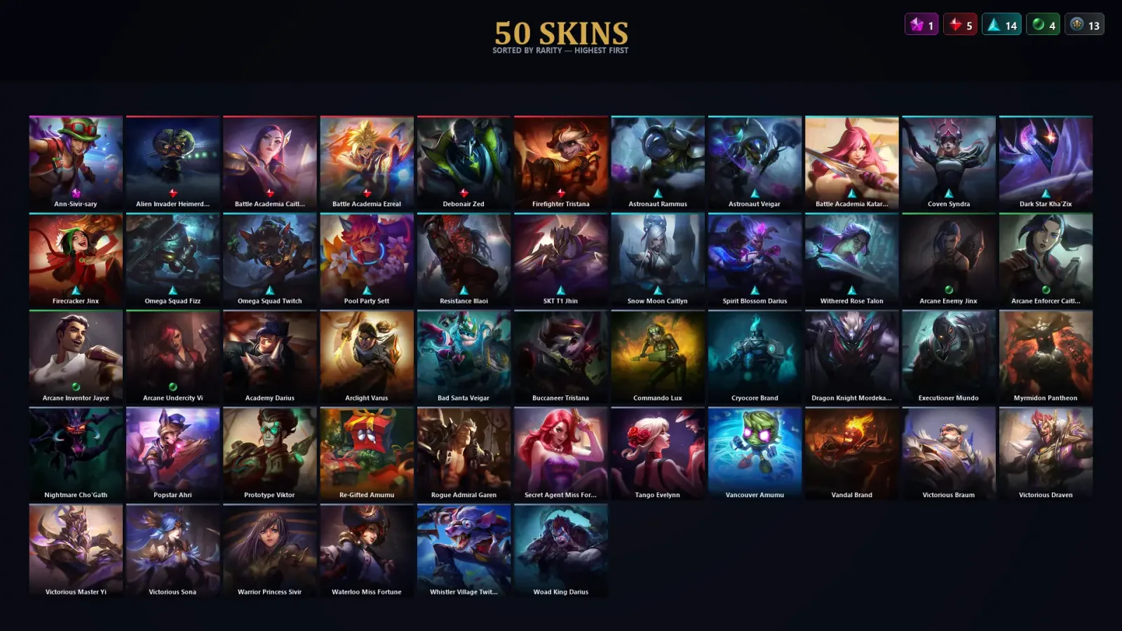 [LoL] | TR | Level 168 | Silver III | 129 Champions | 50 Skins | 61,850 BE — LoL account