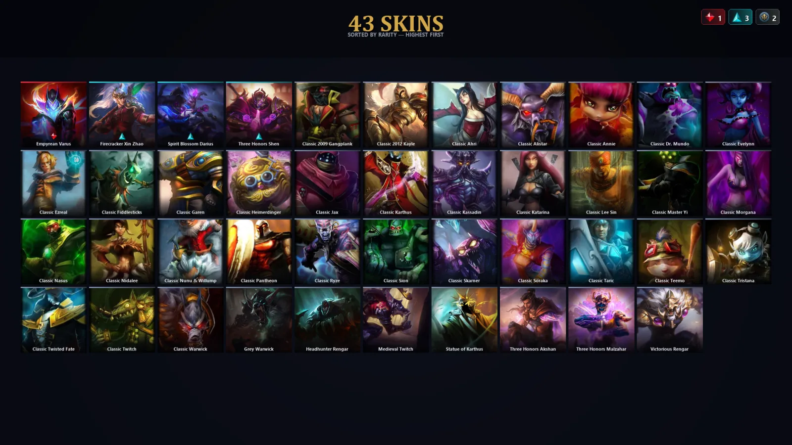 [LoL] | EUW | Level 49 | Gold II | 41 Champions | 11 Skins | 30,400 BE