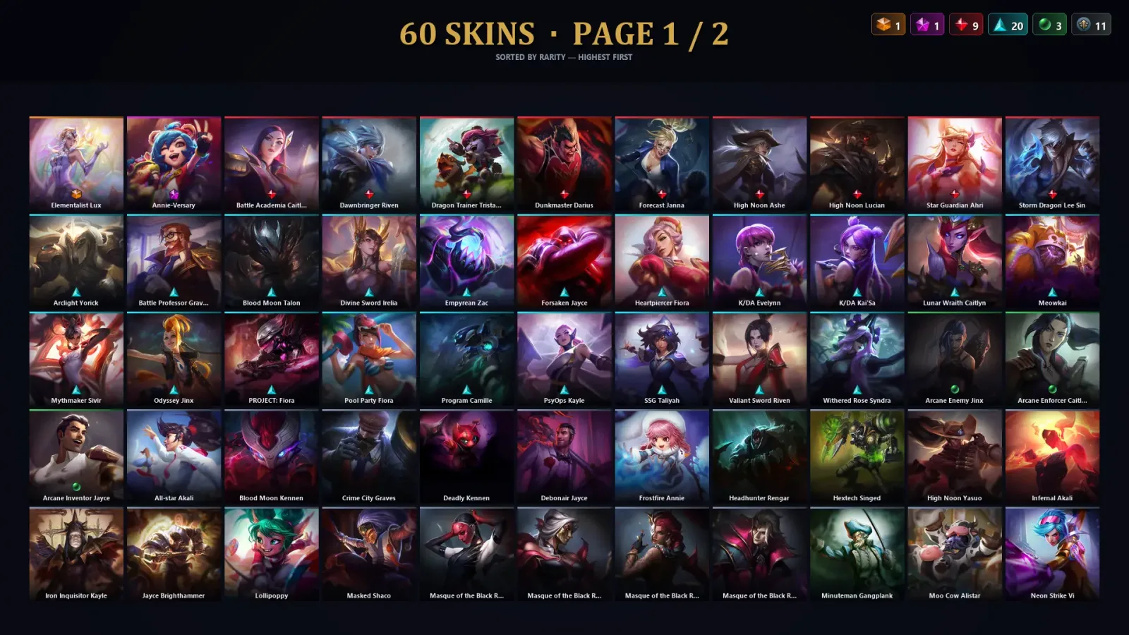 [LoL] | TR | Level 79 | Bronze IV | 107 Champions | 60 Skins
