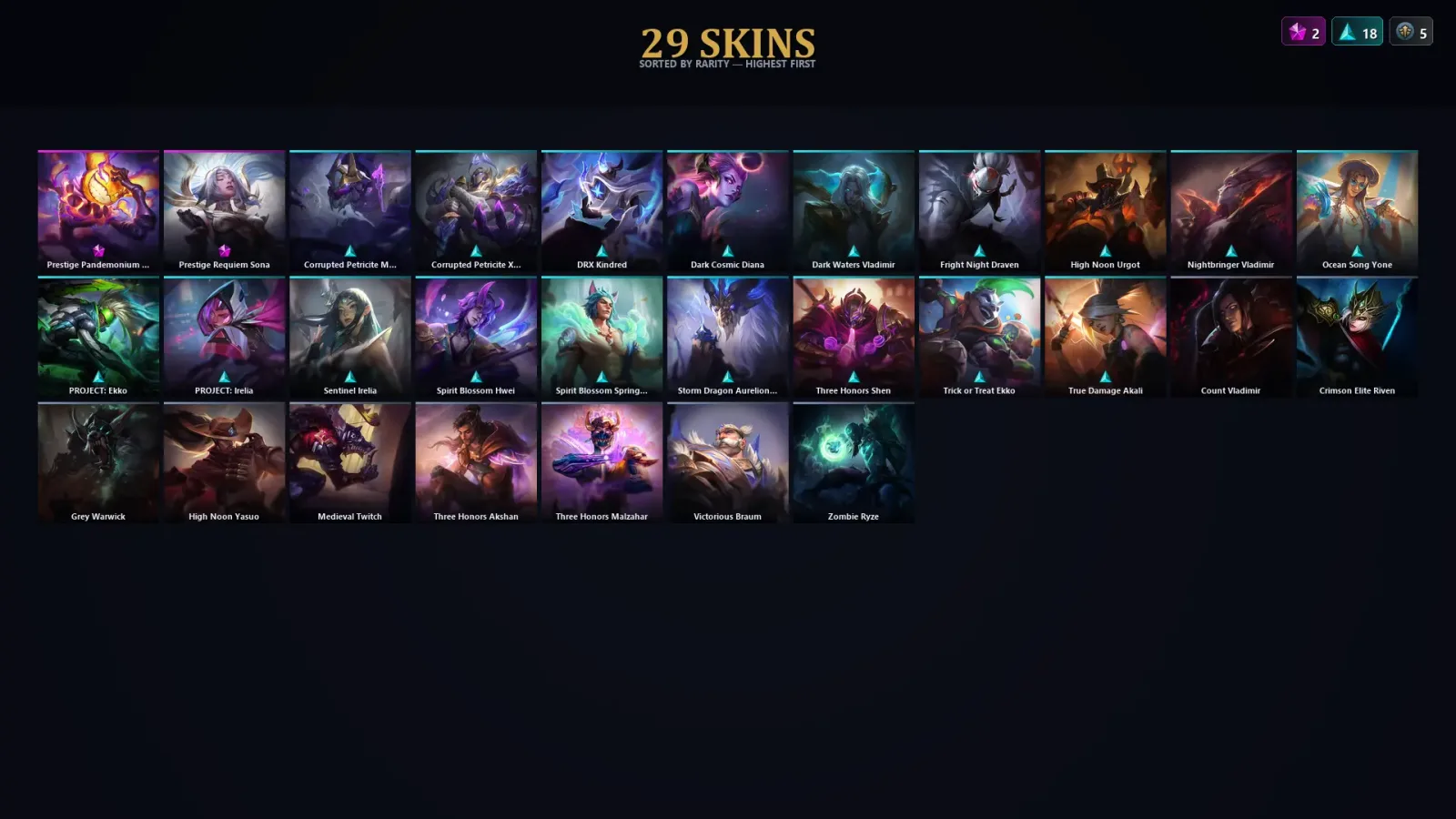 [LoL] | EUW | Level 30 | Master | 36 Champions | 29 Skins | 12,948 BE — LoL account