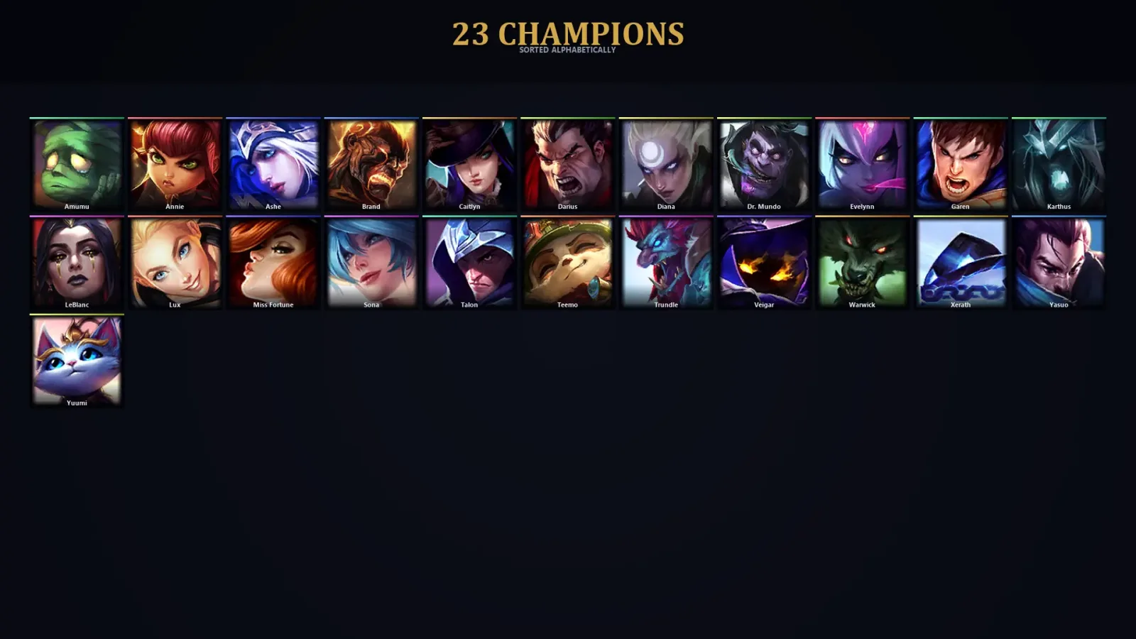 [LoL] | EUW | Level 30 | 23 Champions | 35,630 BE — LoL account