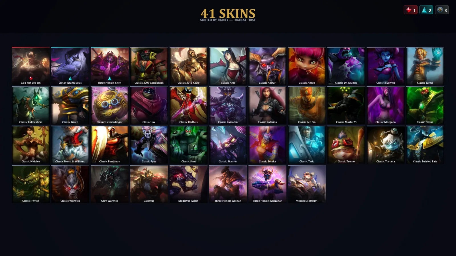 [LoL] | TR | Level 41 | Emerald I | 53 Champions | 9 Skins | 28,506 BE
