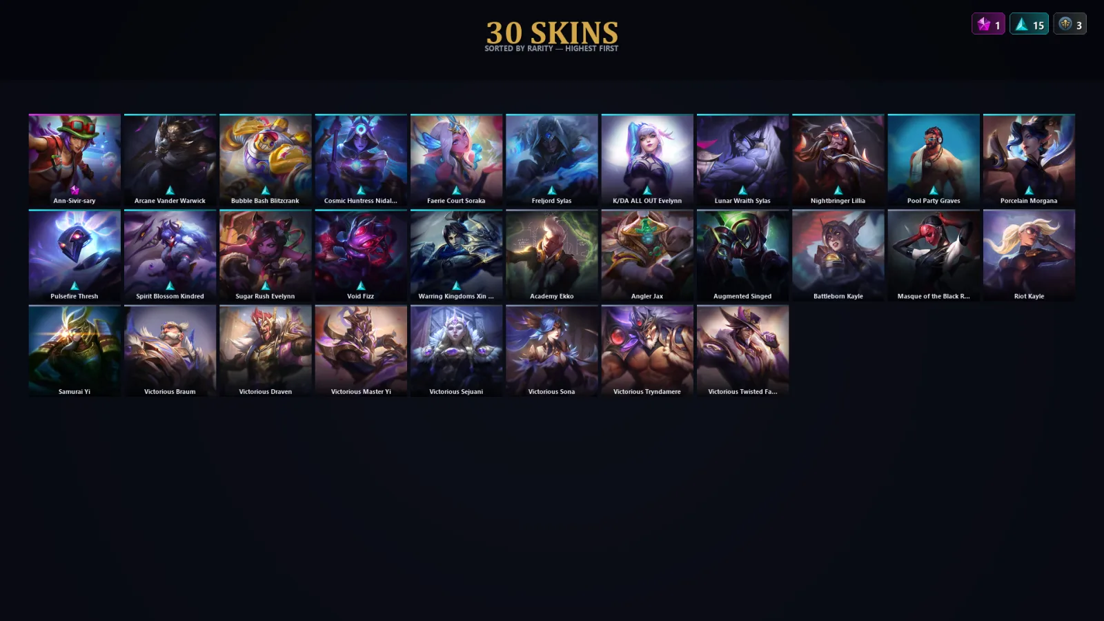 [LoL] | TR | Level 101 | Diamond IV | 112 Champions | 30 Skins
