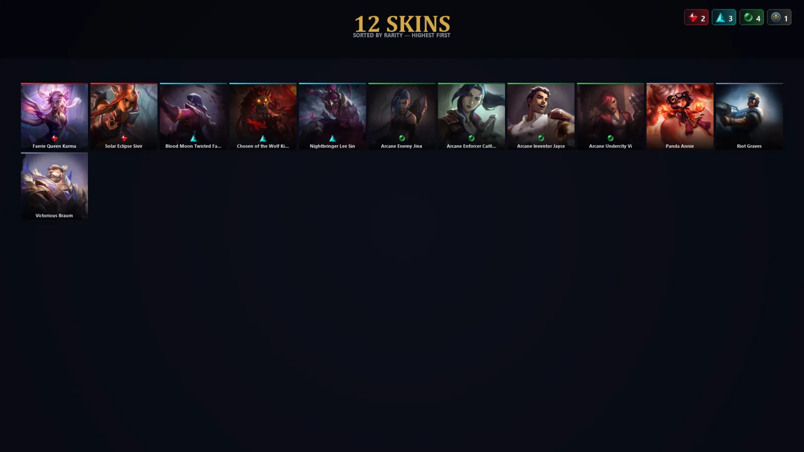 [LoL] | EUW | Level 51 | Platinum IV | 59 Champions | 12 Skins