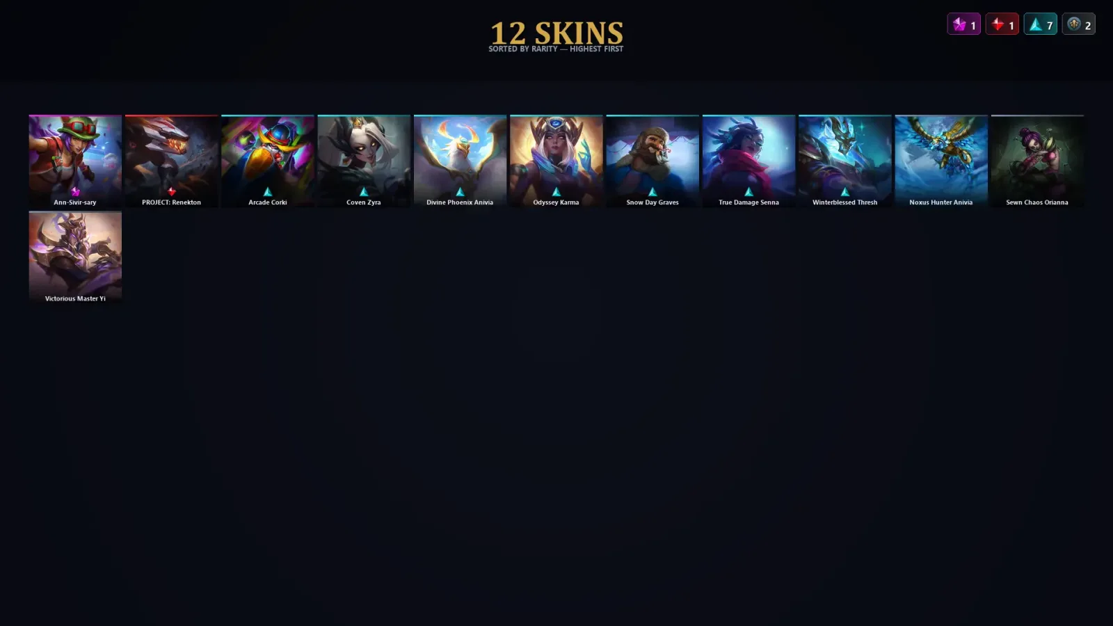 [LoL] | EUW | Level 46 | Diamond III | 60 Champions | 12 Skins